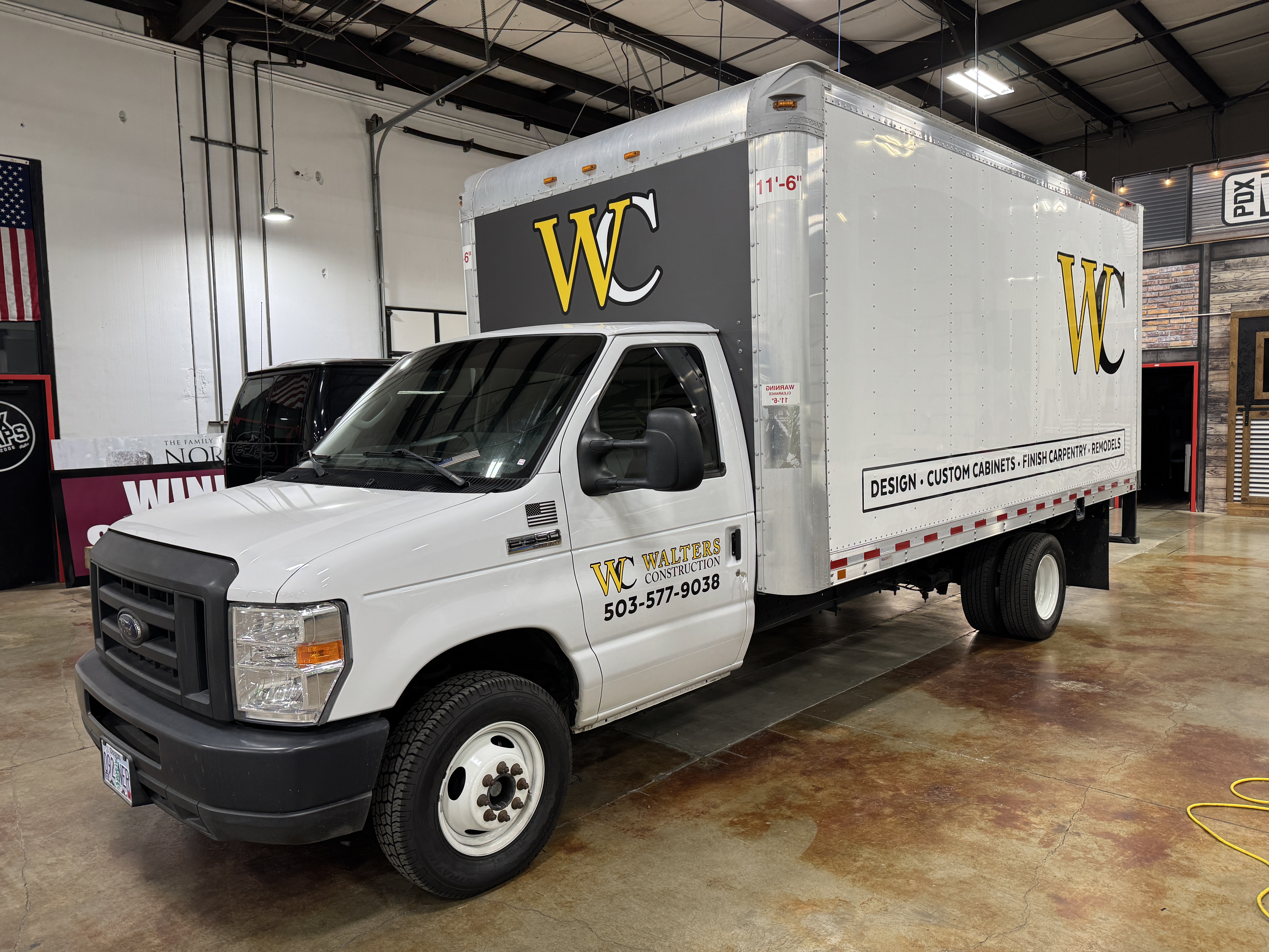 Walter's Custom Cabinets branded box truck — Design, Custom Cabinets, Finish Carpentry, Remodels